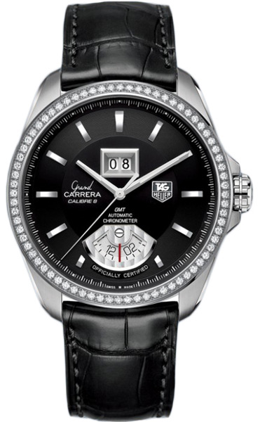 Tag Heuer Grand Carrera Wave Chronograph Automatic Jet Black Steel Watch