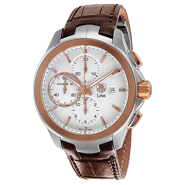 Tag Heuer Link CAT2050.FC6322 Silver Automatic Chronograph Watch - Timeless Elegance Clone