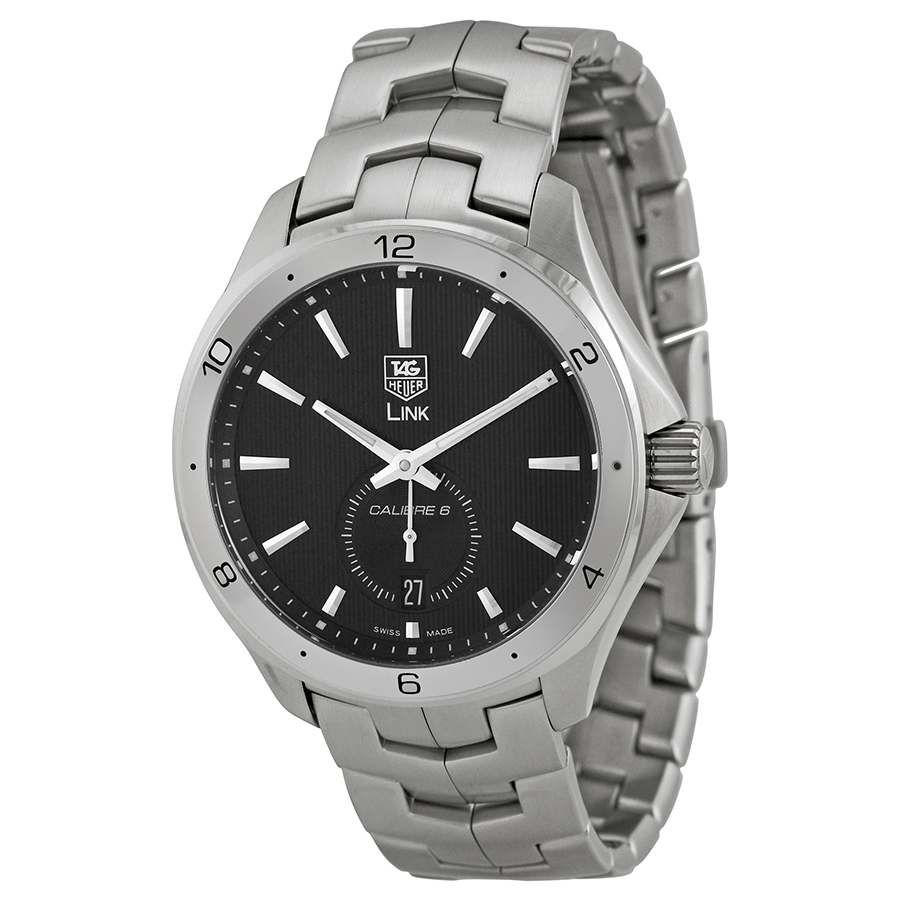 Tag Heuer Link Clone Automatic Chronograph Jet Black Watch
