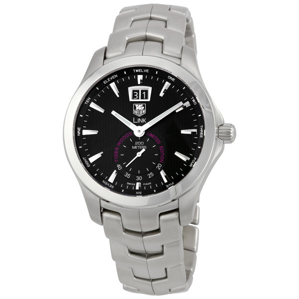 Tag Heuer Link Mens Watch - Iconic Swiss Clone 43mm Auto Black Face 200m Water Resistant