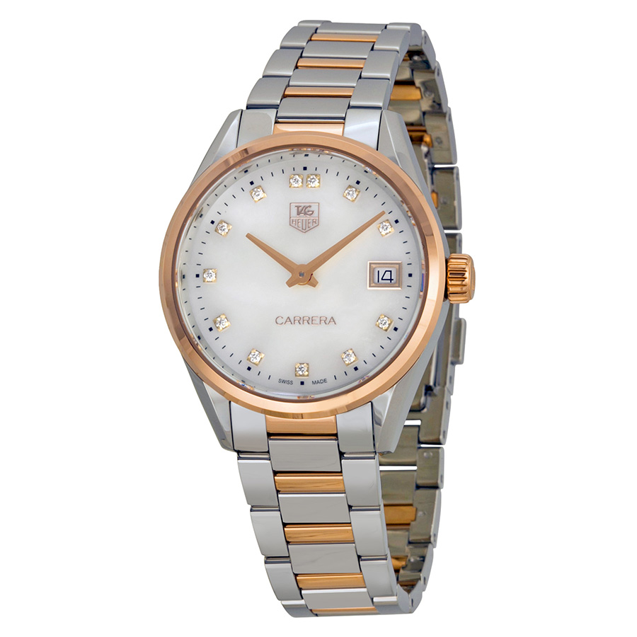 Tag Heuer Formula 1 White Mother of Pearl Dial Steel Watch