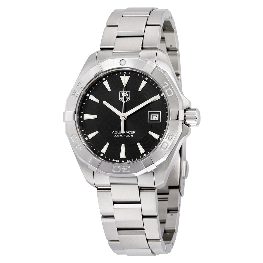 Tag Heuer Autavia Clone 41mm Stainless Steel Automatic Black Face Water Resistant Watch