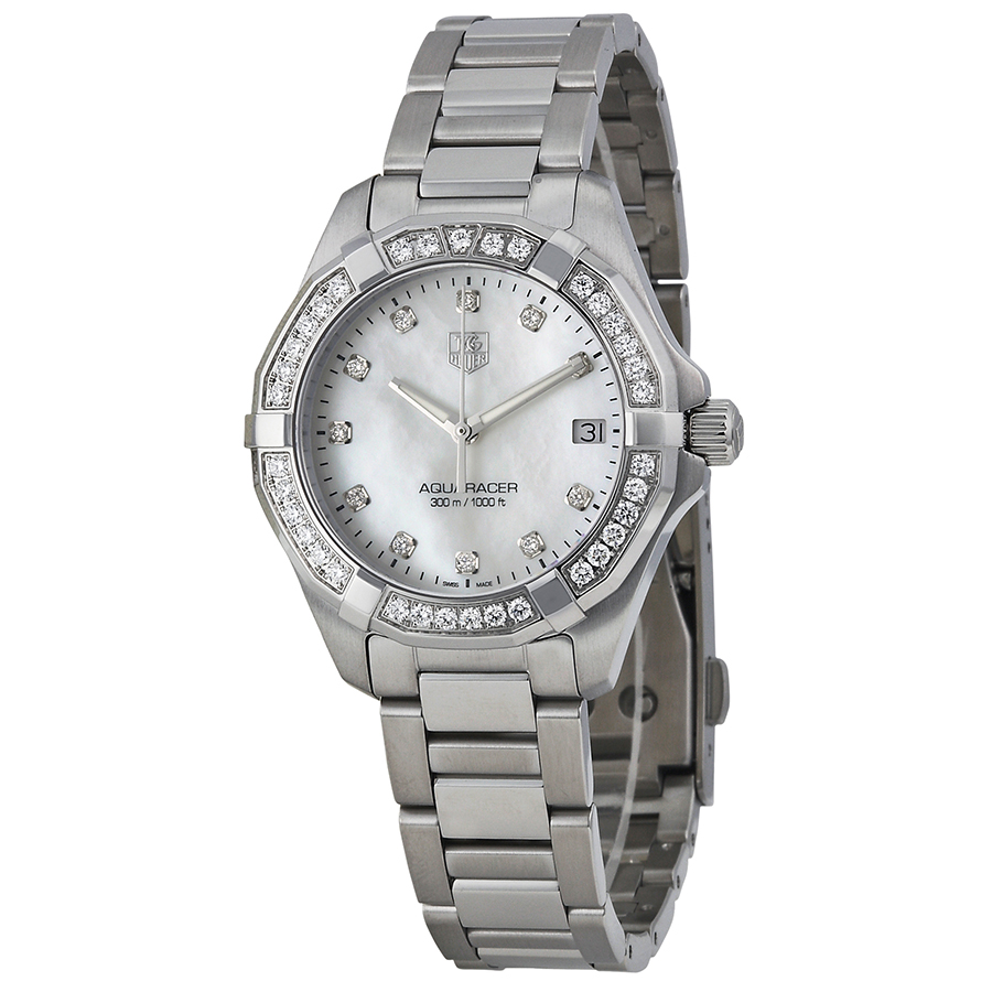 Tag Heuer WAY1314.BA0915 Pearl-Adorned Chronograph Watch