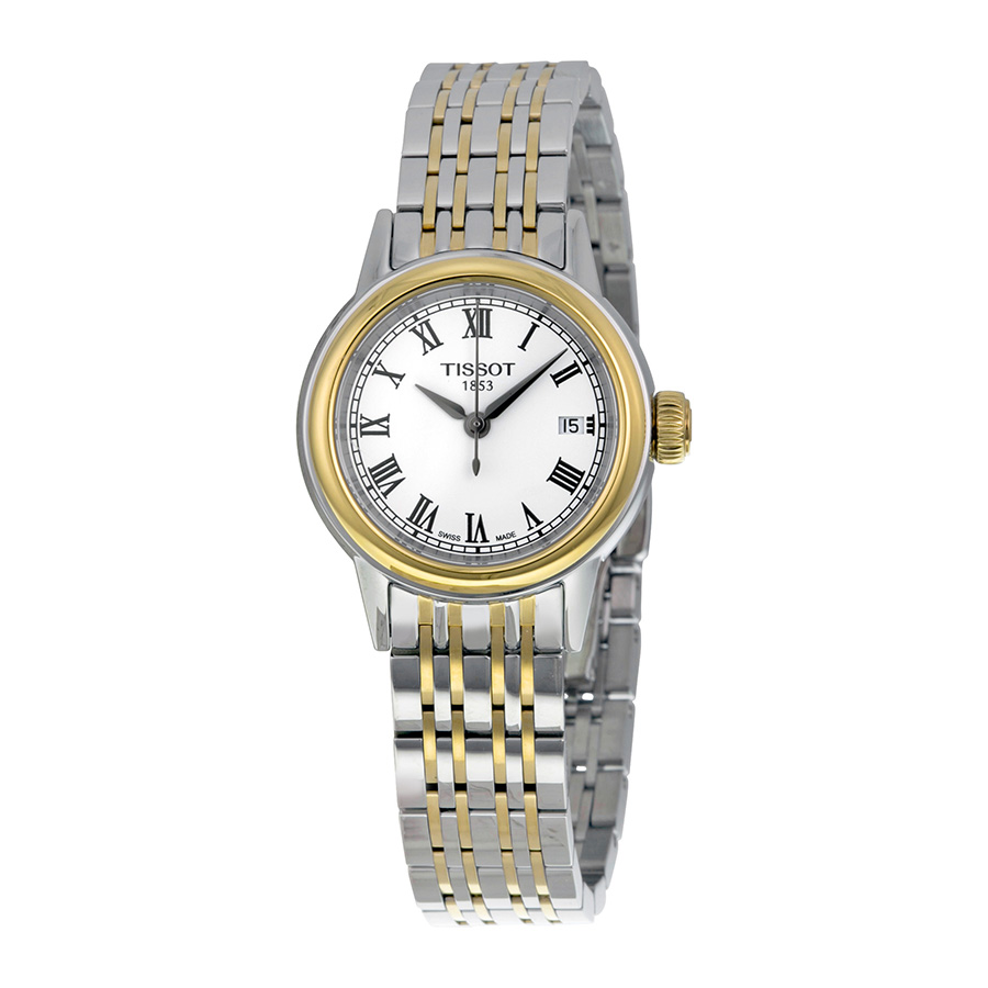 Tissot Carson Ladies Watch with Mother of Pearl Dial & Steel Bracelet