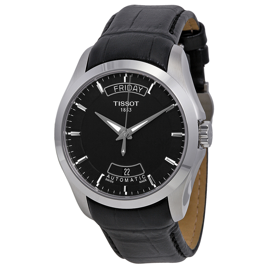 Tissot Couturier T035.407.16.051.00 Auto 40mm Stainless Steel Black Face Dive Watch