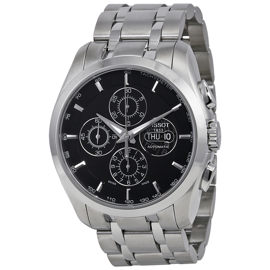 Tissot Couturier T035.614.11.051.00 - Classic Gentleman's Automatic Black Face Steel Mens Watch
