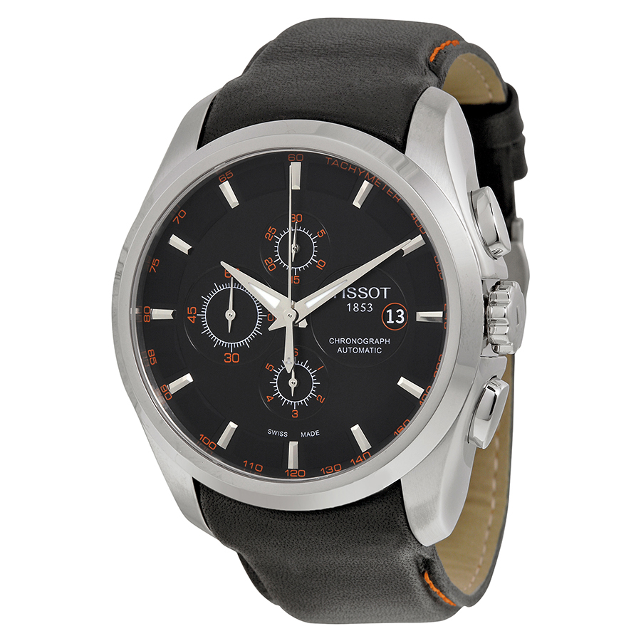 Tissot Couturier Swiss Clone 16mm Steel Case Black Roman Dial Watch