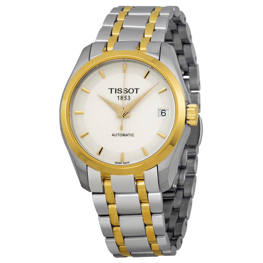 Tissot Couturier Stainless Steel Automatic Black Dial Water-Resistant 40mm Watch