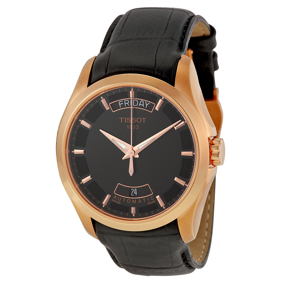 Tissot Couturier Swiss Chronograph Automatic Black Dial 44mm Watch