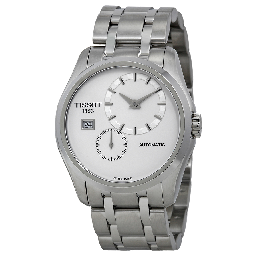 Tissot Couturier Automatic Lady's Watch: 33mm, Stainless, White Dial, Rose Gold Tone