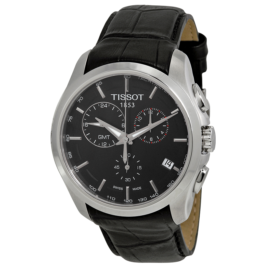 Tissot Couturier Men's Classic Automatic Stainless Steel Watch - Sleek Black Face