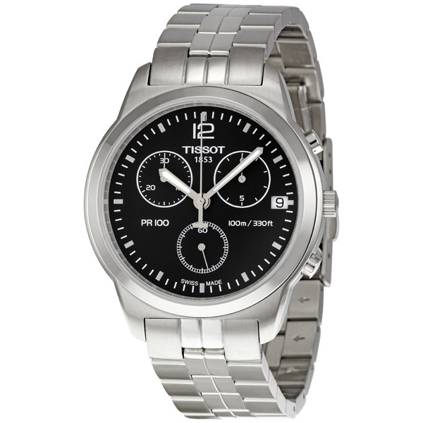 Tissot PR100 Diver Chrono Black Jet Face Automatic 300m Water Resistant Watch