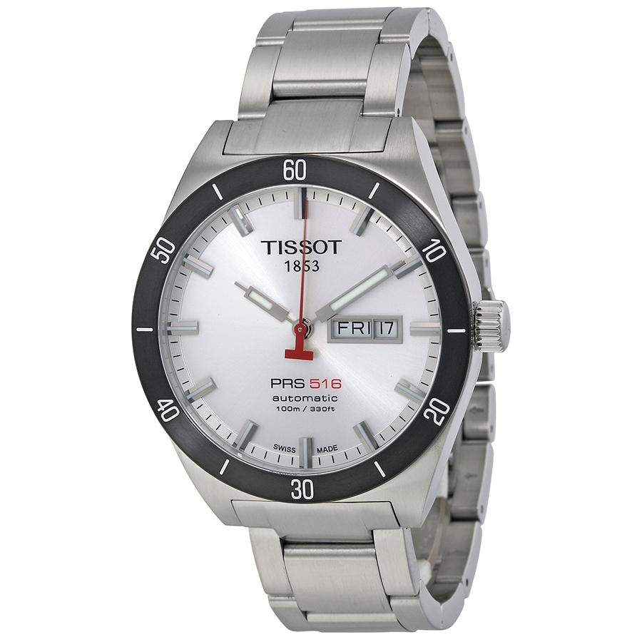 Tissot PRS 516 Dive Pro Automatic Jet Black Face 300m Water Resistant Stainless Steel Watch