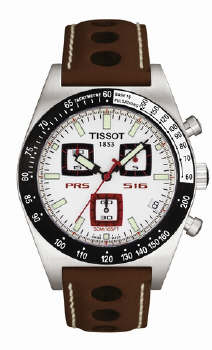 Tissot PRS 516 Swiss Automatic Black Steel Chronograph Watch