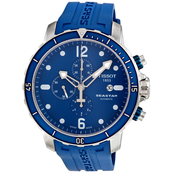Tissot Seaster Dive Master 42mm Blue Steel Automatic Watch