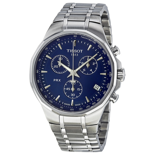 Tissot T-Classic 41mm Automatic Chronograph Mens Watch - Polished Steel Bezel