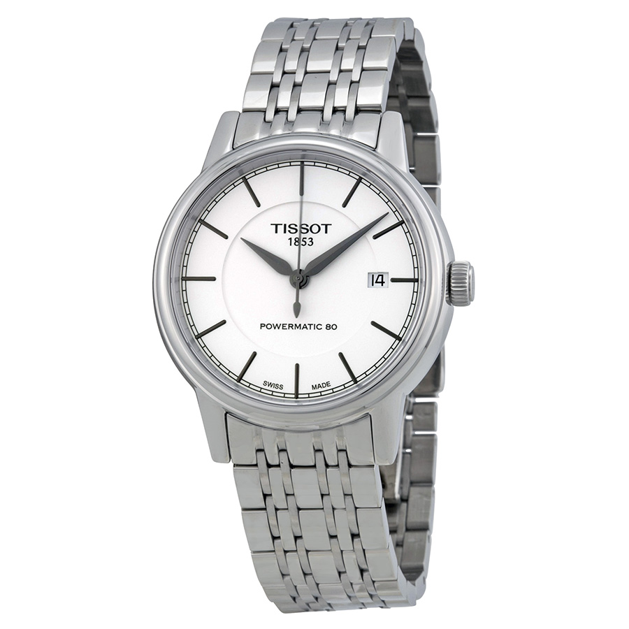 Tissot T-Classic Elegance White Mother-of-Pearl Dial Automatic Watch