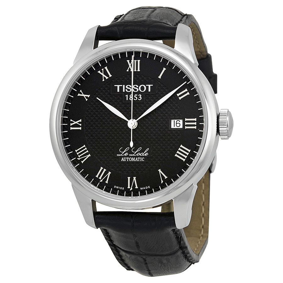 Tissot T-Classic Black Chronograph Watch - Swiss Automatic Steel Band