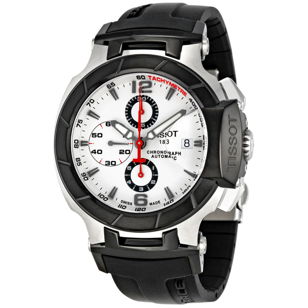 Swiss Tissot T-Race Chronograph Auto Dive 47mm Black Dial Watch