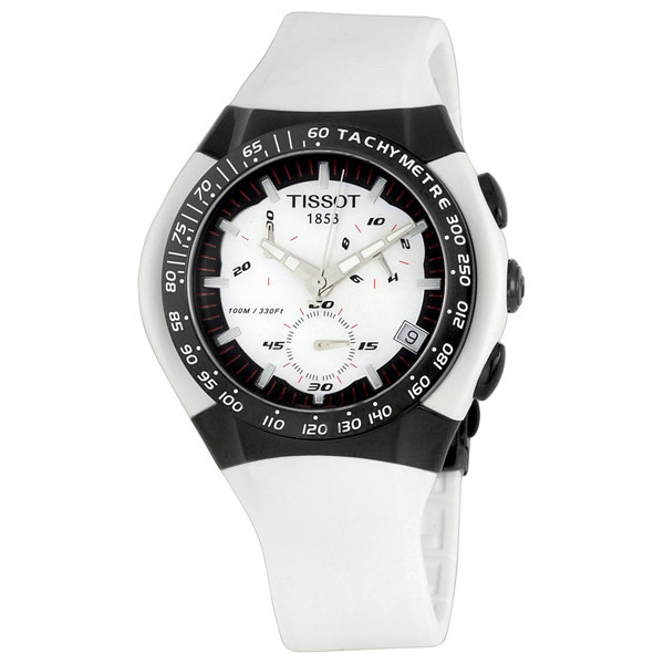 Tissot T-Sport Swiss Chronograph T010.417.17.111.01 Imitation Silver Bezel Timepiece