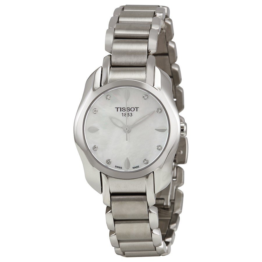 Mother of Pearl Tissot T-Trend Clone with Rose Gold and Black Face 20mm Watch