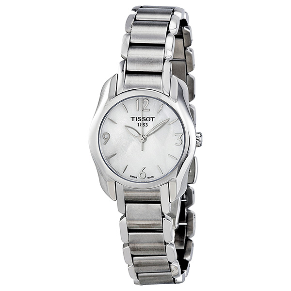 Tissot T-Wave Lady's Watch: Elegant Quartz, Stainless Steel, Silver Dial