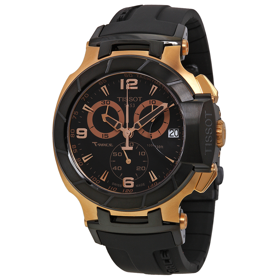 Tissot Avenger Chronograph Mens Watch - Swiss Clone 45mm Stainless Steel Black Face