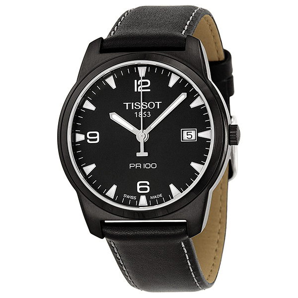 Tissot T0494103605700 Mens Watch - Swiss Automatic Chronograph 42mm Carbon Case Jet Black Face