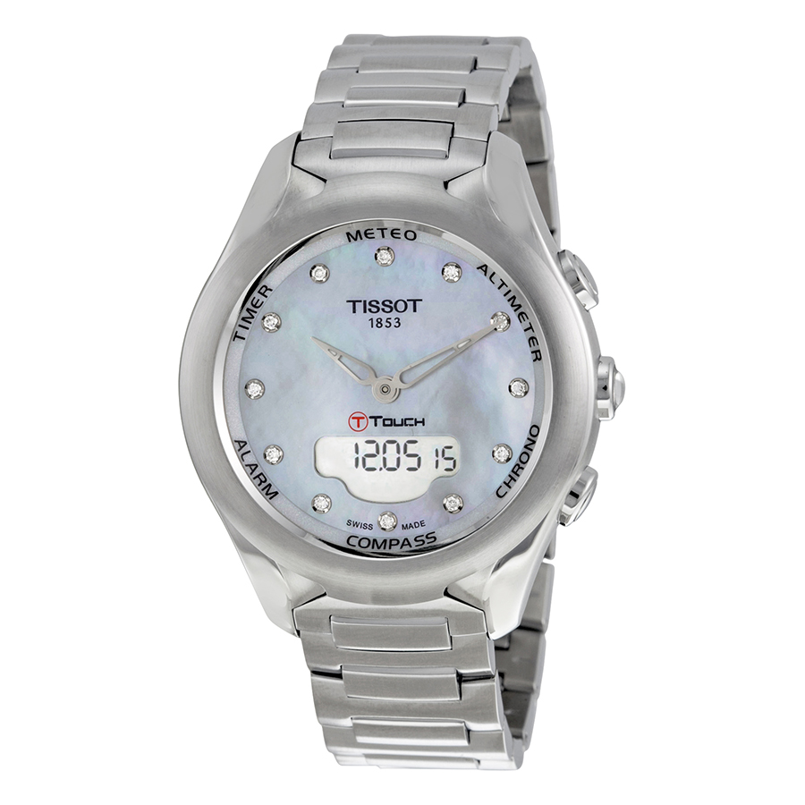 Tissot T075.220.11.106.00 - Elegant Lady's Timepiece, Stainless Steel, Mother of Pearl Dial, Water-Resistant Watch