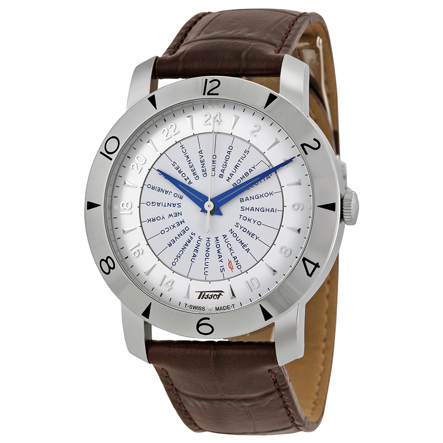 Tissot T0786411603700 Masterpiece Swiss Automatic Watch - Chrome Dial, 41mm
