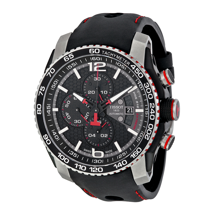 Tissot T0794272605700 Swiss Clone Automatic Silver Case Jet Black Dial Water Resistant Watch