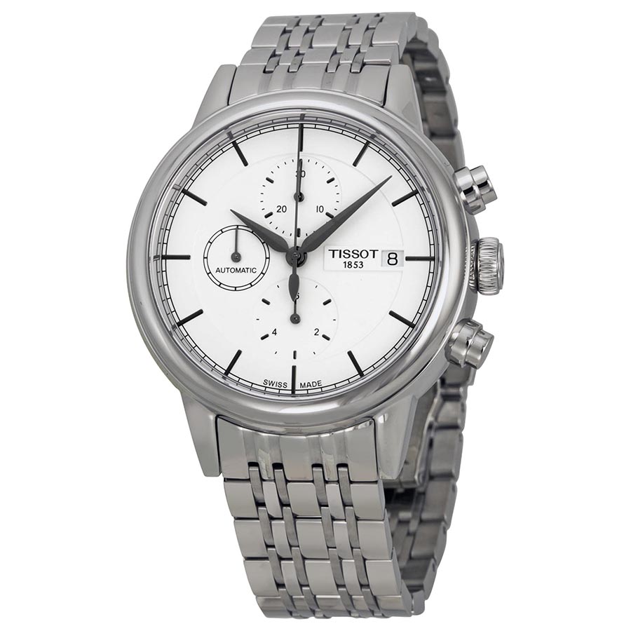 Tissot T0854271101100 Silver Automatic Chronograph Watch - Timeless Elegance