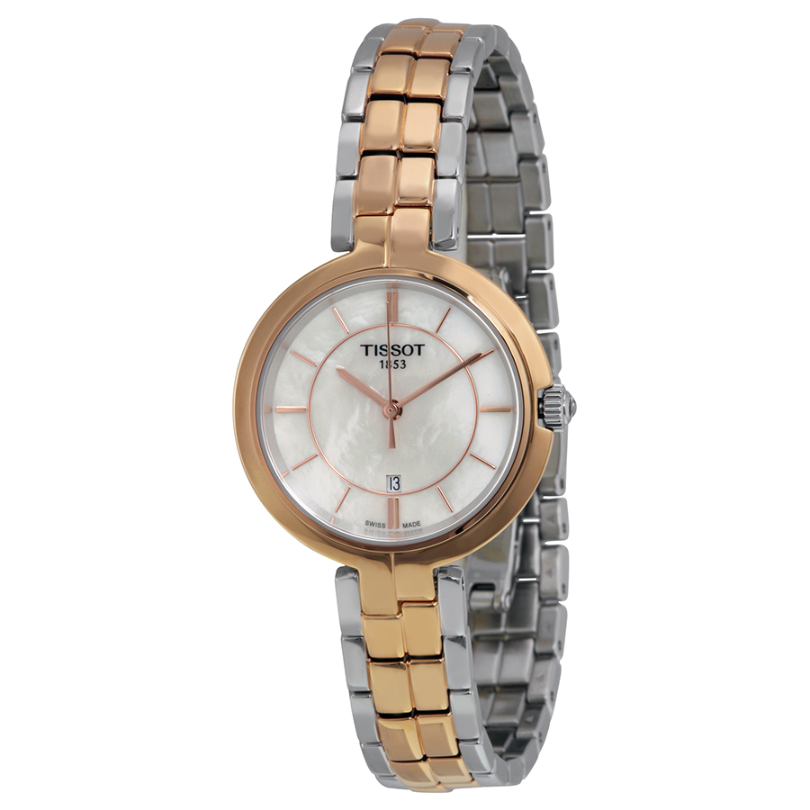 Replica Tissot Mother Of Pearl 42mm Swiss quartz Silver-Tone Watch - Elegant Beauty