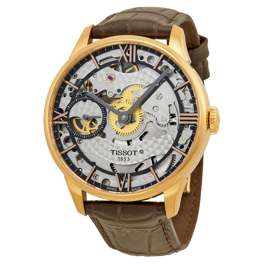 Tissot Skeleton Masterpiece 1800 Auto Chrono Jet Black Face Watch