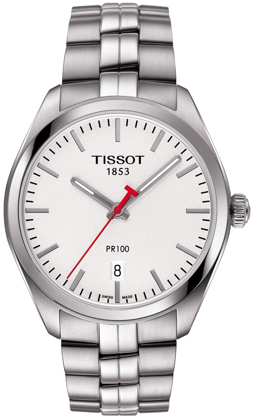 Tissot T101 Silver Dial Stainless Steel Quartz Dress Watch