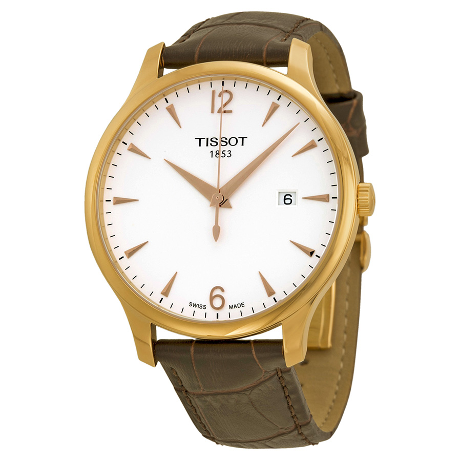 Tissot Tradition Swiss Quartz Watch: Elegant Black Dial, 36mm Steel Case