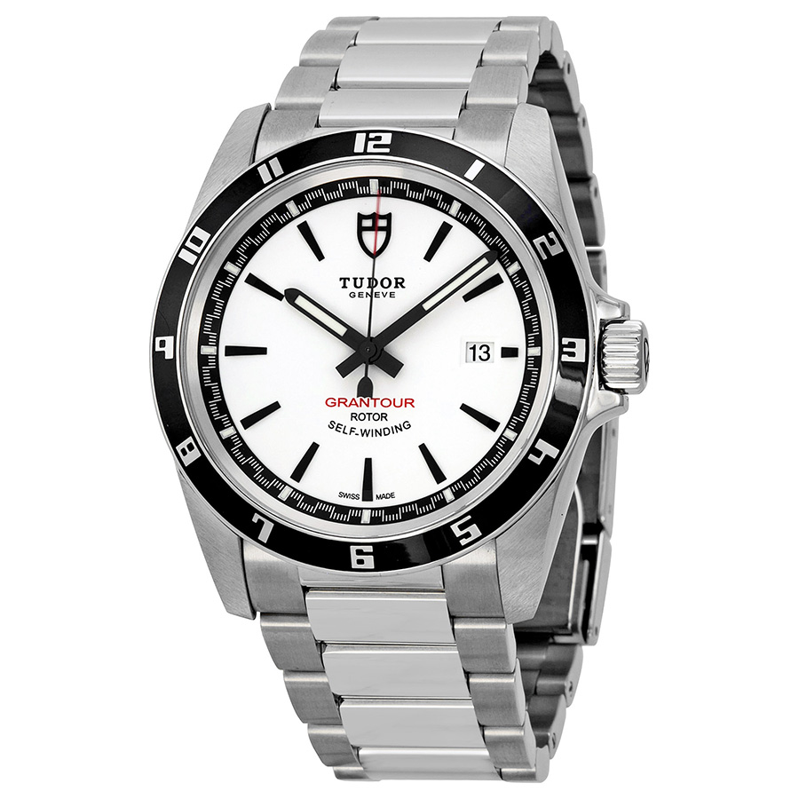 Tudor Grantour Imitation Stainless Steel White Face 20500N-WSSS Automatic Watch
