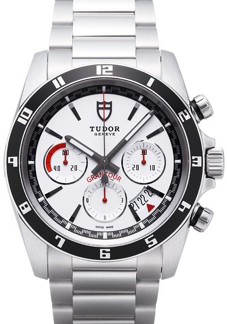 Tudor Grantour Chronograph Blackedout Case Automatic Steel Mens Watch