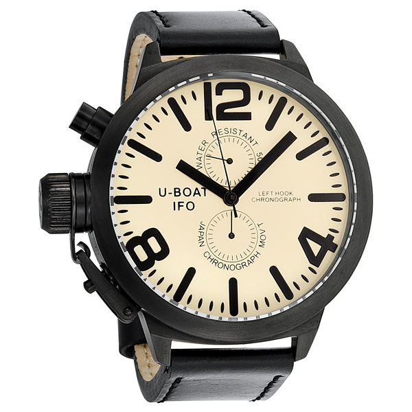 U-Boat 365 Japan Movt Replica Black Dial Men's Watch