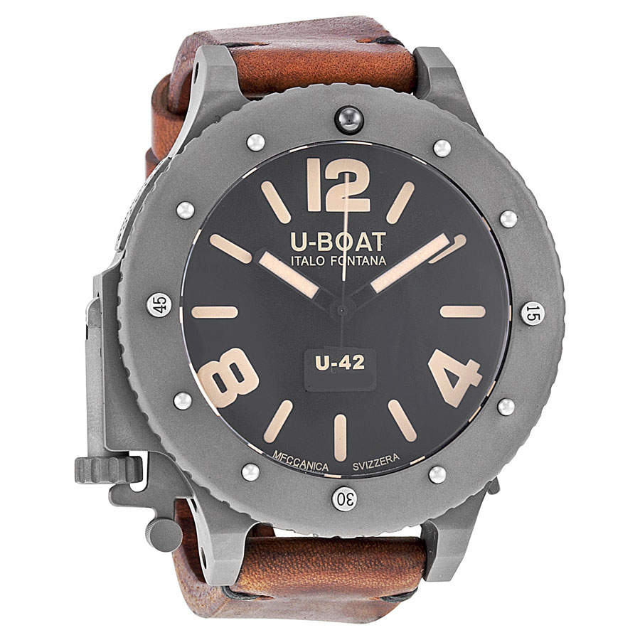 U-Boat 6157 Imitation Dive Chrono Black Ceramic Bezel Watch