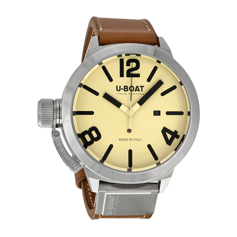 U-Boat Beige Nautical Chrono 44mm Steel Automatic Dive Watch