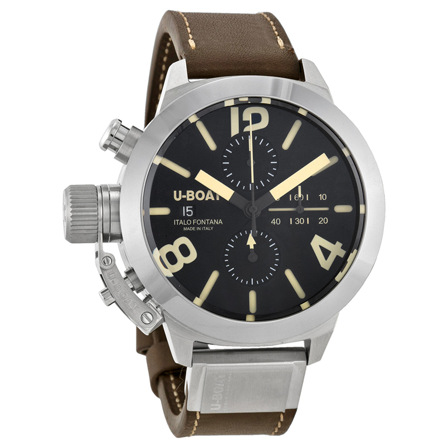 U-Boat 7430 Replica Men's Automatic Chronograph Black Dial Watch