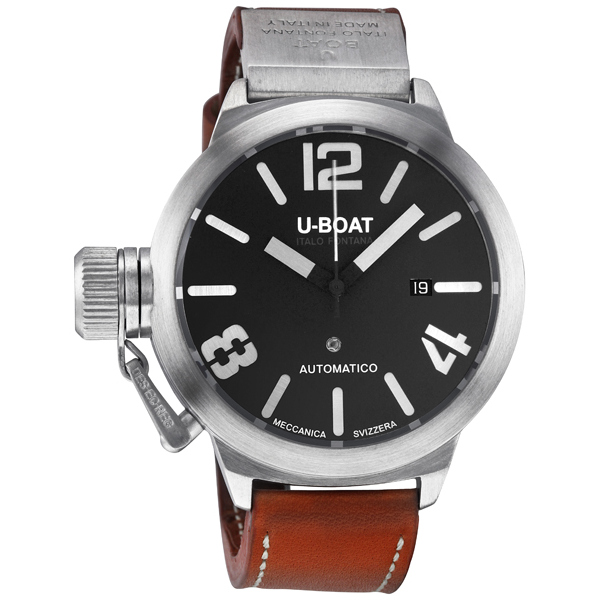 U-Boat Classico Automatic Swiss Movement Jet Black Watch - 43mm Case