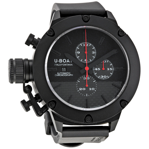 U-Boat Classico 6549 Mens Watch - Swiss Clone Automatic Black Face 43mm Water-Resistant Timepiece