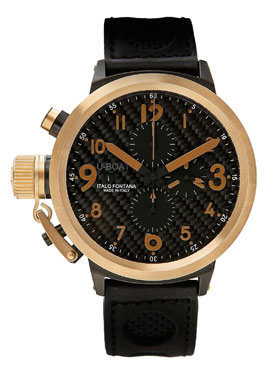 U-Boat Flightdeck Classic Flyer 41mm Automatic Blacked Steel Dive Watch