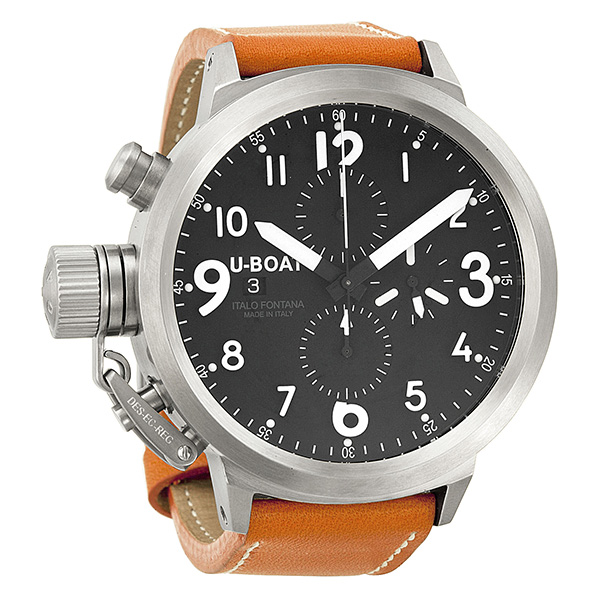 U-Boat Flightdeck 41mm Stainless Steel Automatic Jet Black Watch