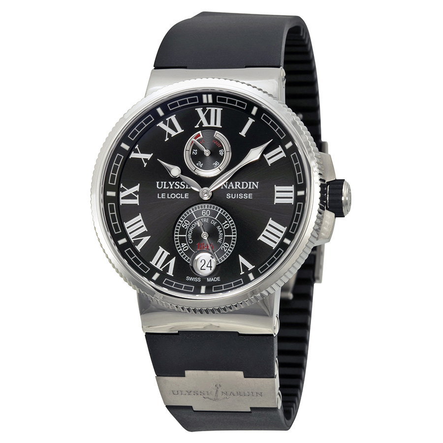 Ulysse Nardin 1183-126-3/42 Clone Automatic Sapphire Crystal Jet Black Dial Water-Resistant Watch