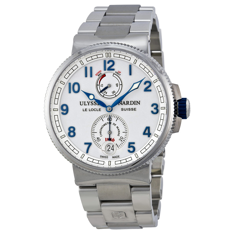 Stainless Steel Ulysse Nardin Homage 41mm Automatic Moon Phase Watch