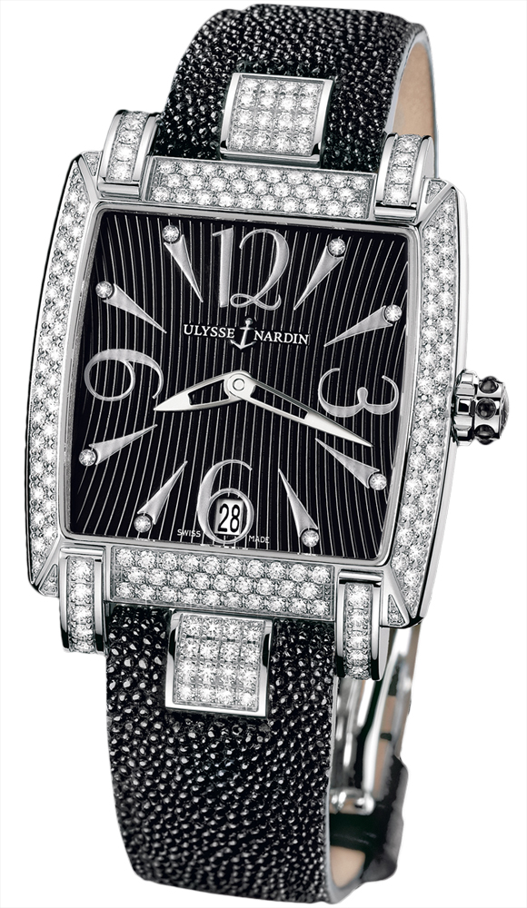 Ulysse Nardin Clone 133-91AC-06-02 Automatic Steel Diamond Accented Women's Watch
