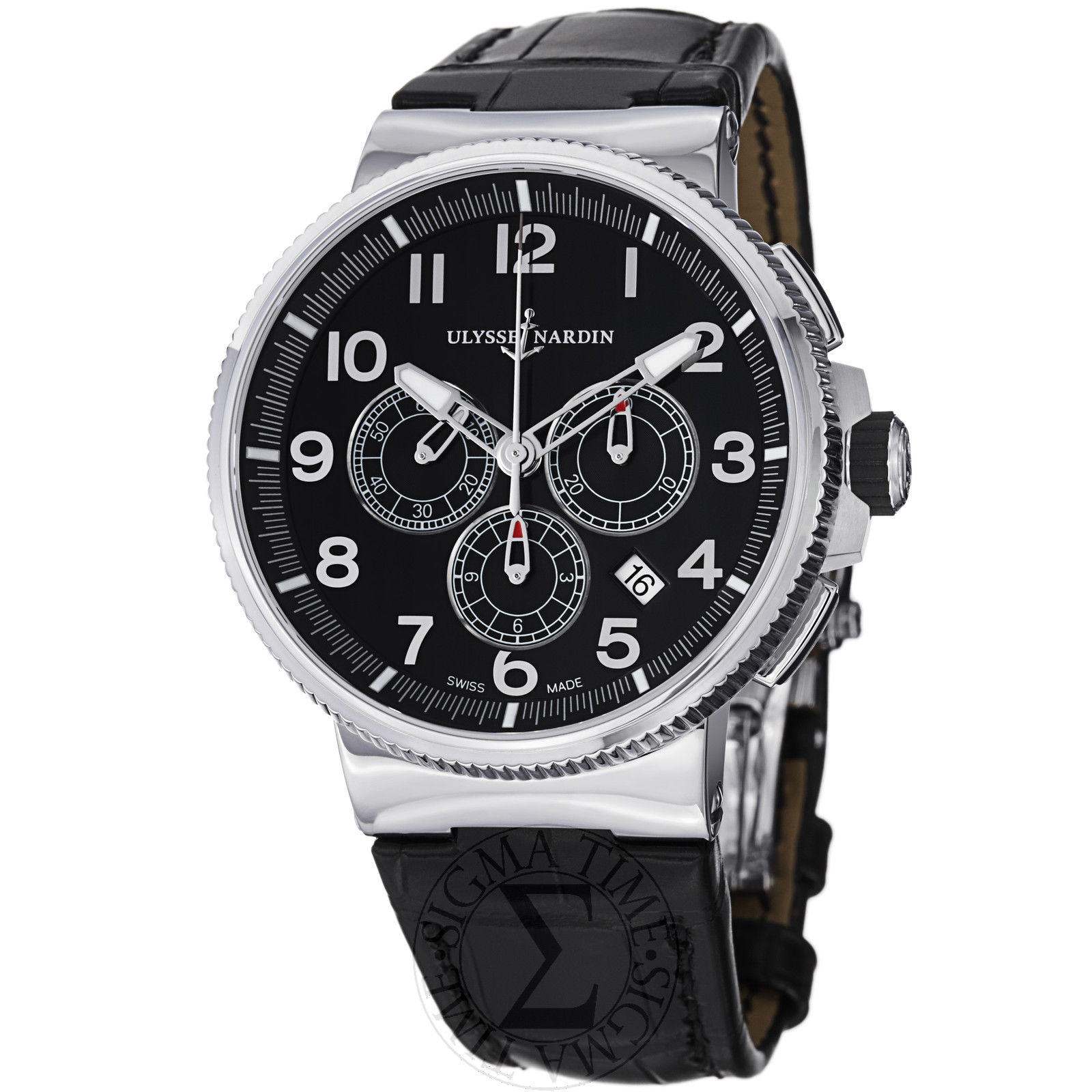 Ulysse Nardin Classico Chronograph Automatic 42mm Blue Steel Watch